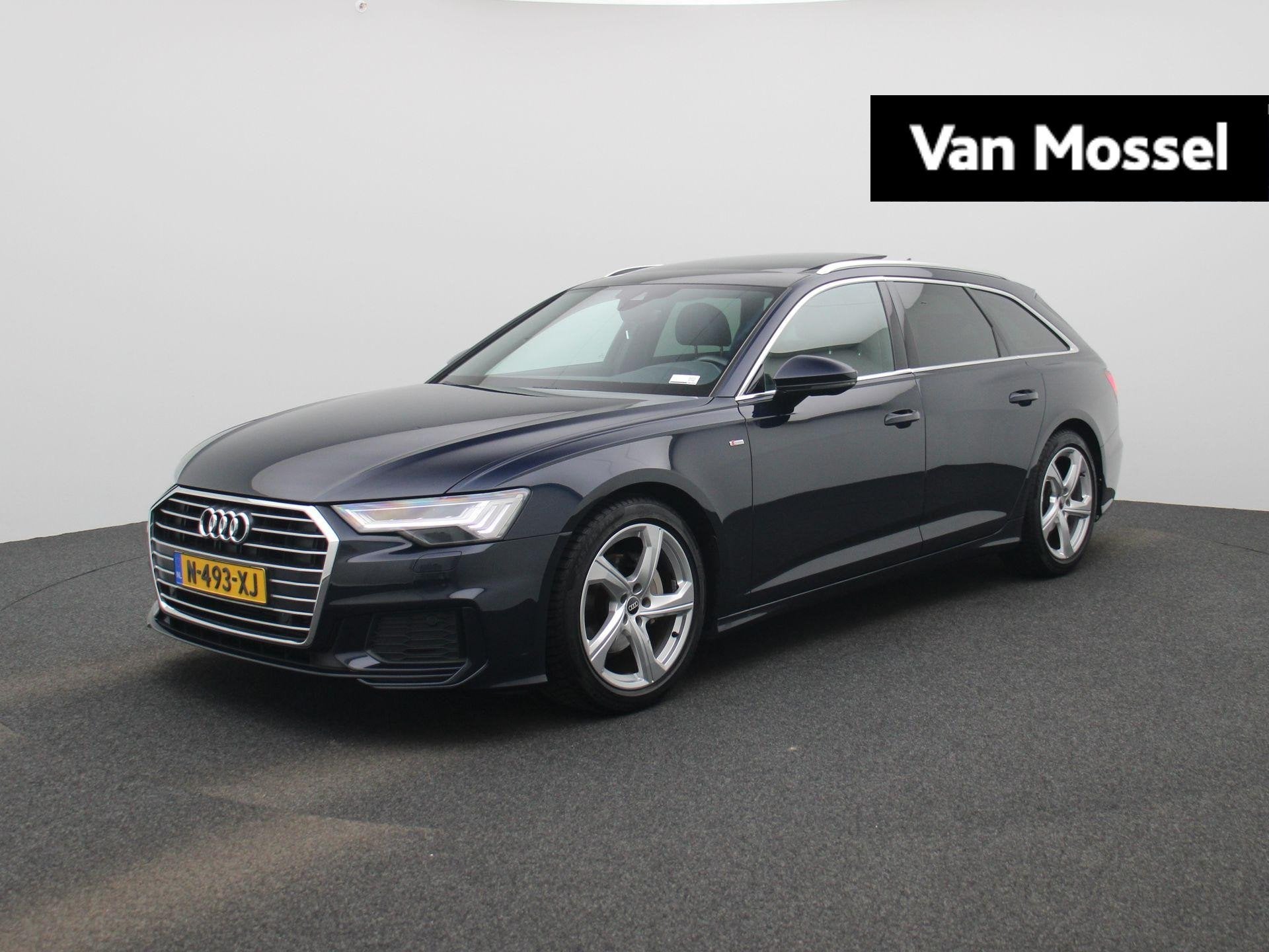 Audi A6 Avant 40 TFSI Advanced edition Panorama-glasdak, Ach, Auto's, Audi, Stof, Blauw, Nieuw, 204 pk