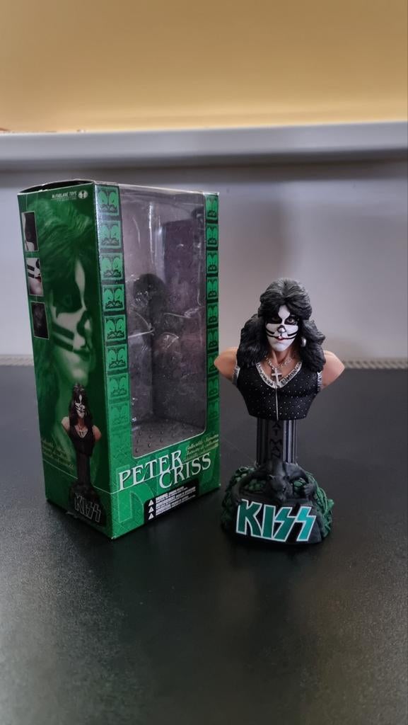 Kiss Peter Criss Mc Farlane toys statue/buste, Ophalen of Verzenden, Zo goed als nieuw, Pop, Beeldje of Miniatuur