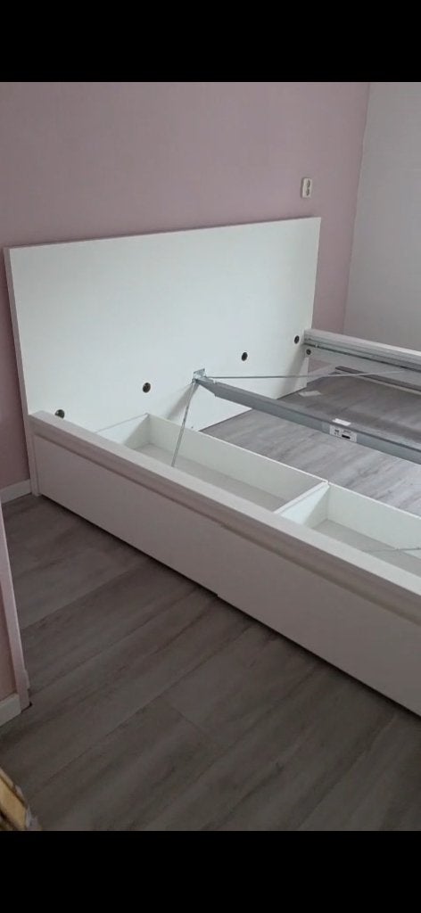 Bed 2 personen, Huis en Inrichting, Ophalen, Tweepersoons, Zo goed als nieuw, Overige maten