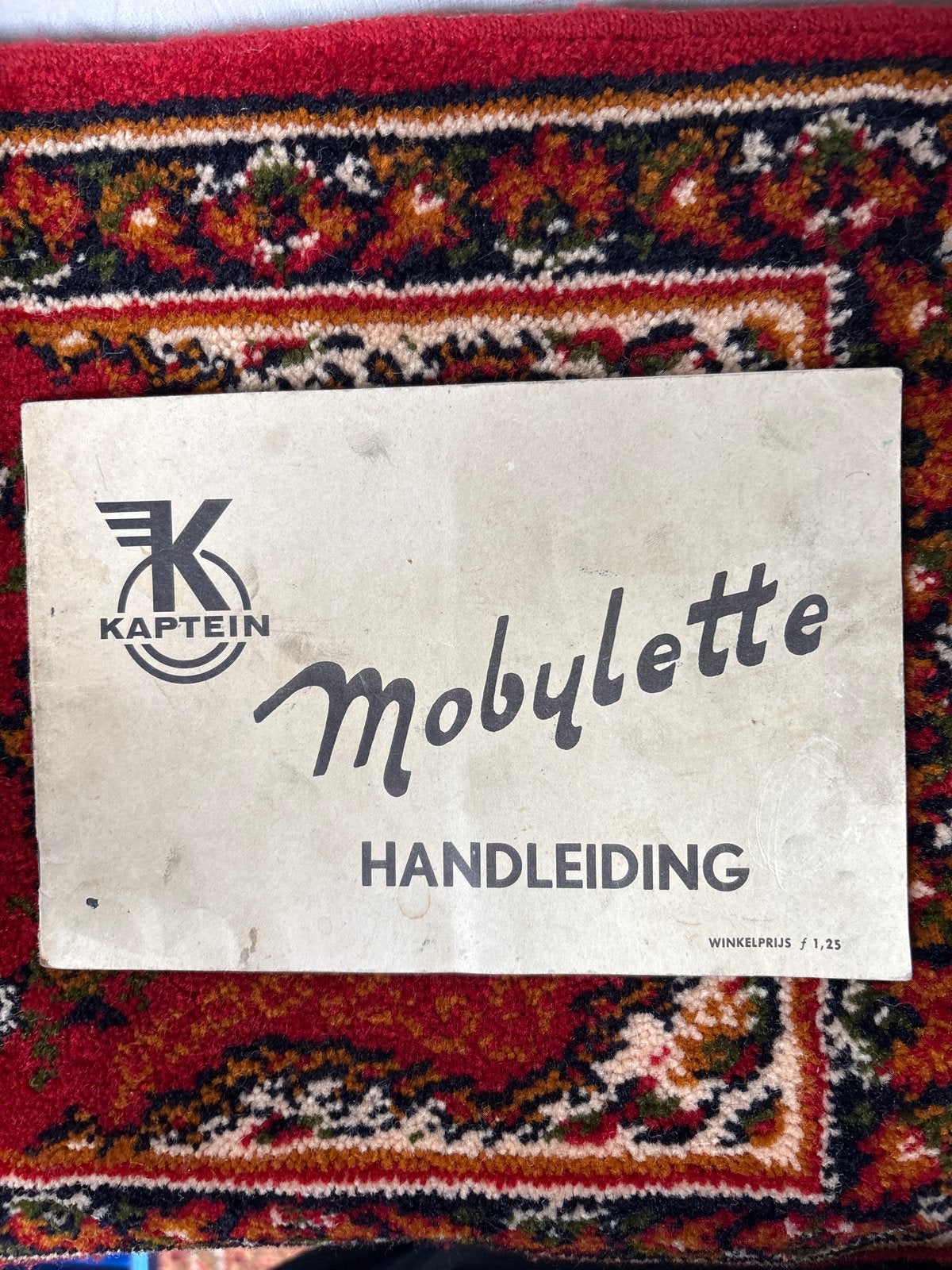 Kaptein Mobylette Handleiding - Vintage Bromfiets Boekje, Ophalen of Verzenden, Gebruikt