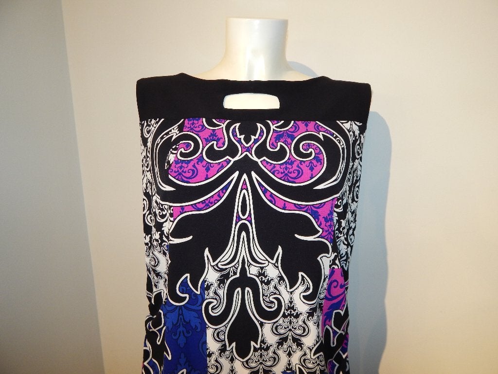 Joseph Ribkoff beeldschone stretch jurk prachtige print D44, Maat 42/44 (L), Joseph Ribkoff, Zo goed als nieuw, Knielengte