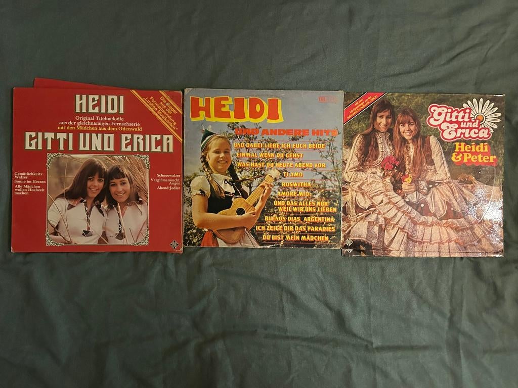 3 LP's Heidi (ook per stuk te koop), Ophalen of Verzenden, Gebruikt, 12 inch, Wereldmuziek