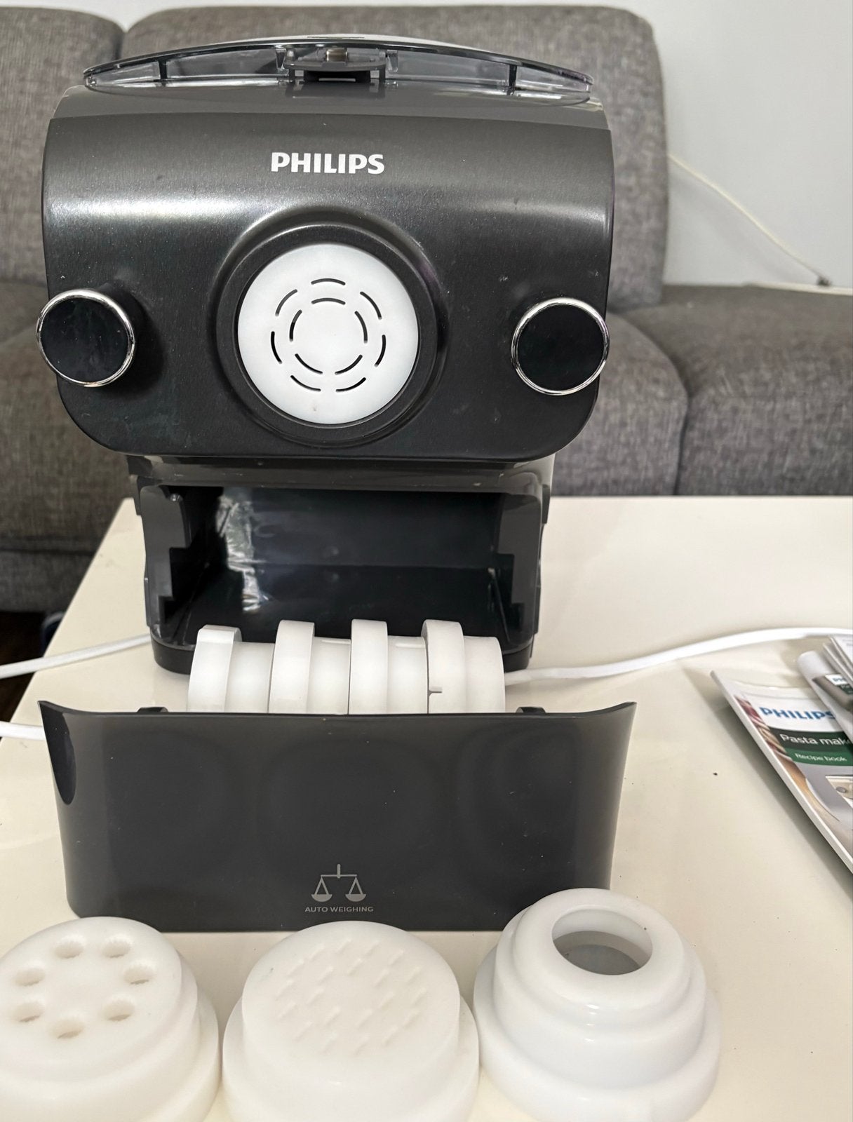 Philips Pastamaker HR2382, Witgoed en Apparatuur, Keukenmixers, Minder dan 1 liter, Ophalen of Verzenden, Zo goed als nieuw, 1 snelheid