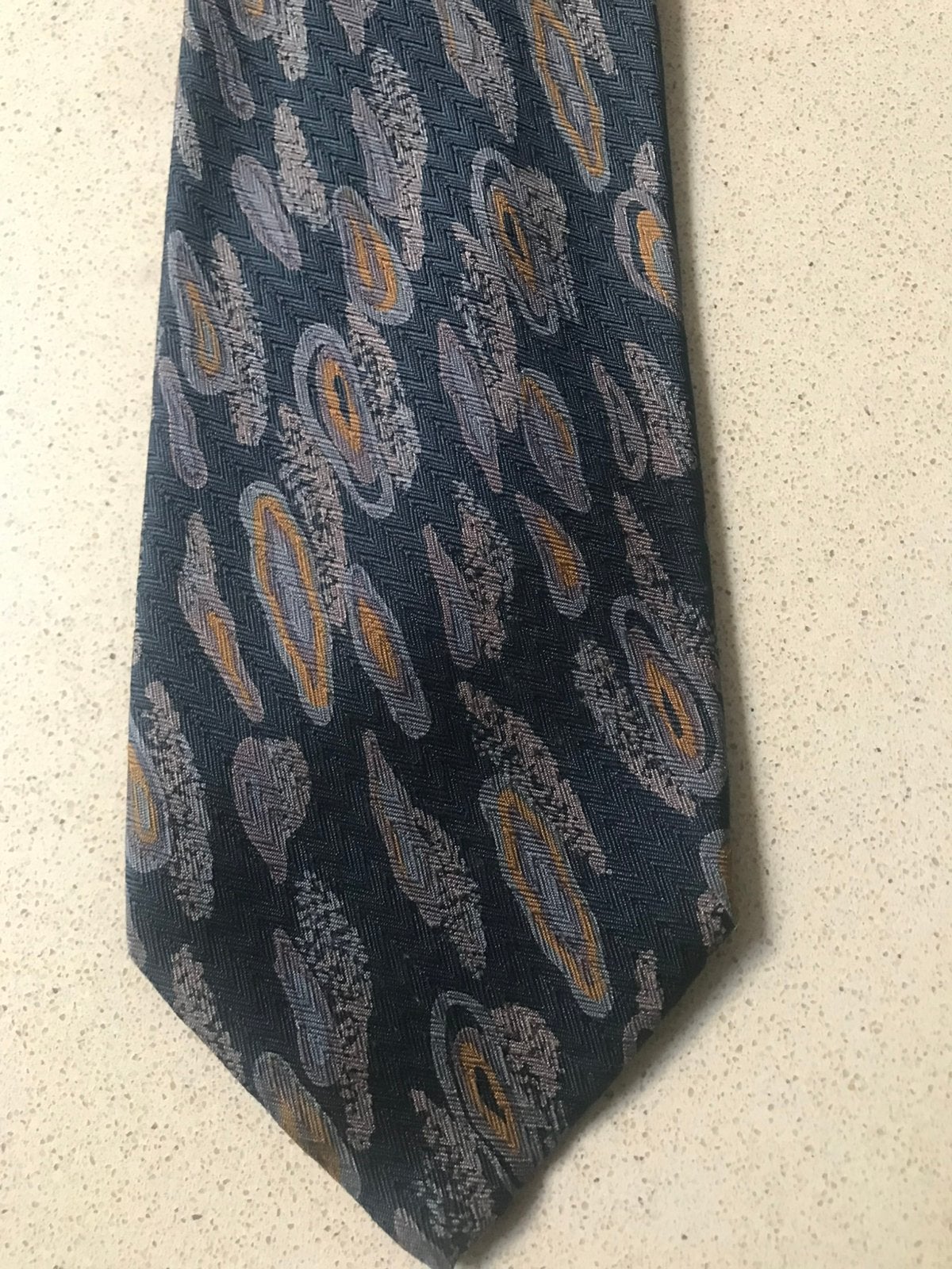 Prochownick stropdas 100 % zijde, Ophalen of Verzenden, Zo goed als nieuw, Blauw, Met patroon
