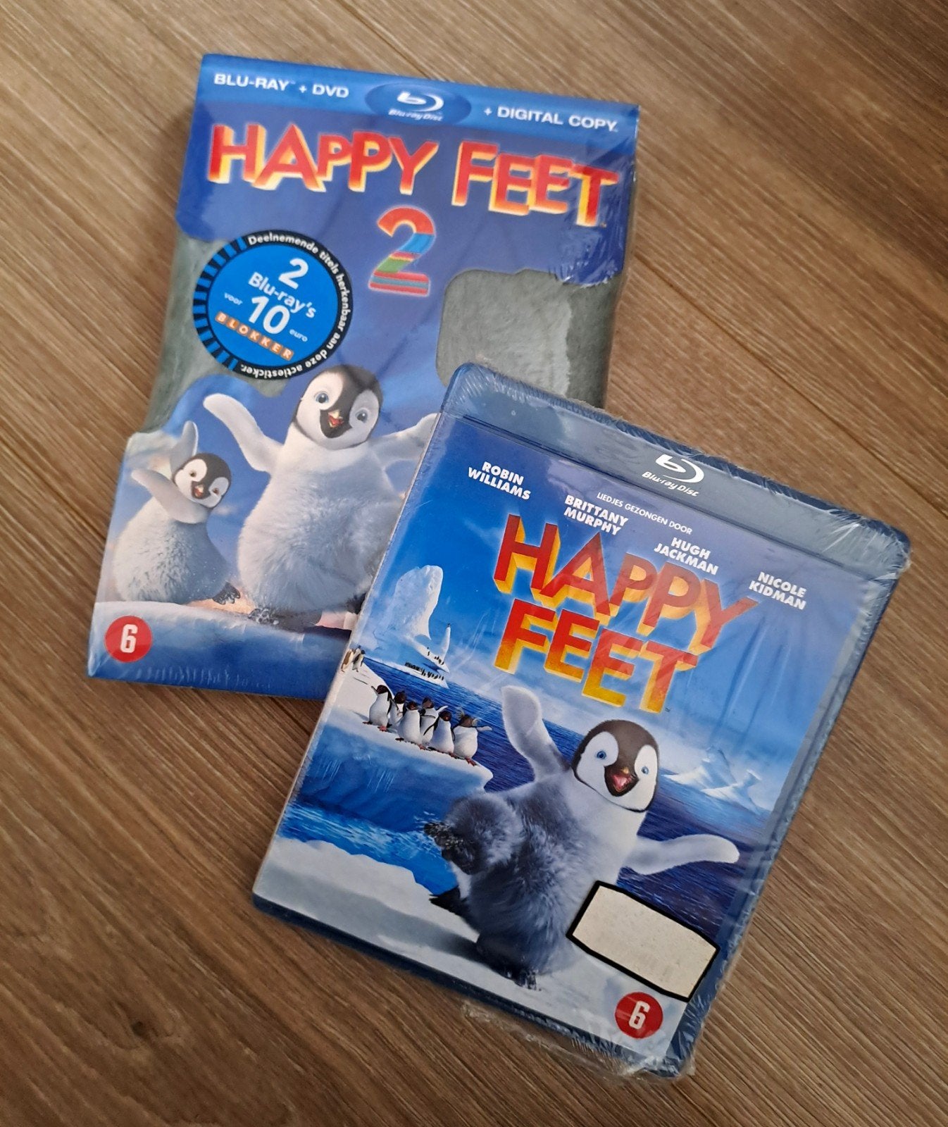 Happy Feet 1 & 2 Blu-ray + DVD (nieuw in verpakking), Inclusief digitale kopie, Ophalen of Verzenden, Filmcollectie, Nieuw in verpakking