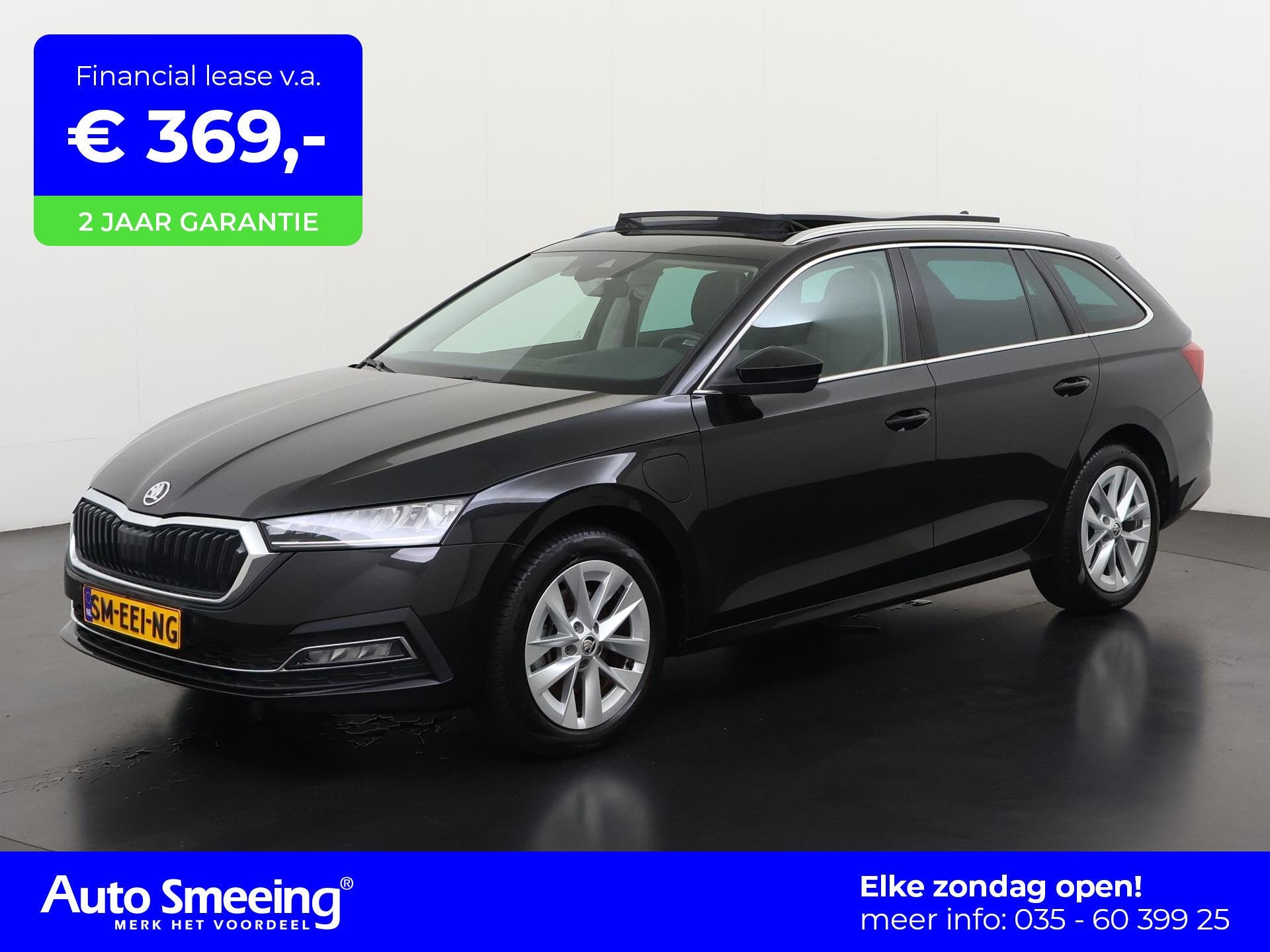 Skoda Octavia Combi 1.4 TSI iV PHEV Style | Trekhaak | Panor, Auto's, Gebruikt, Euro 6, Zwart, Hybride Elektrisch/Benzine