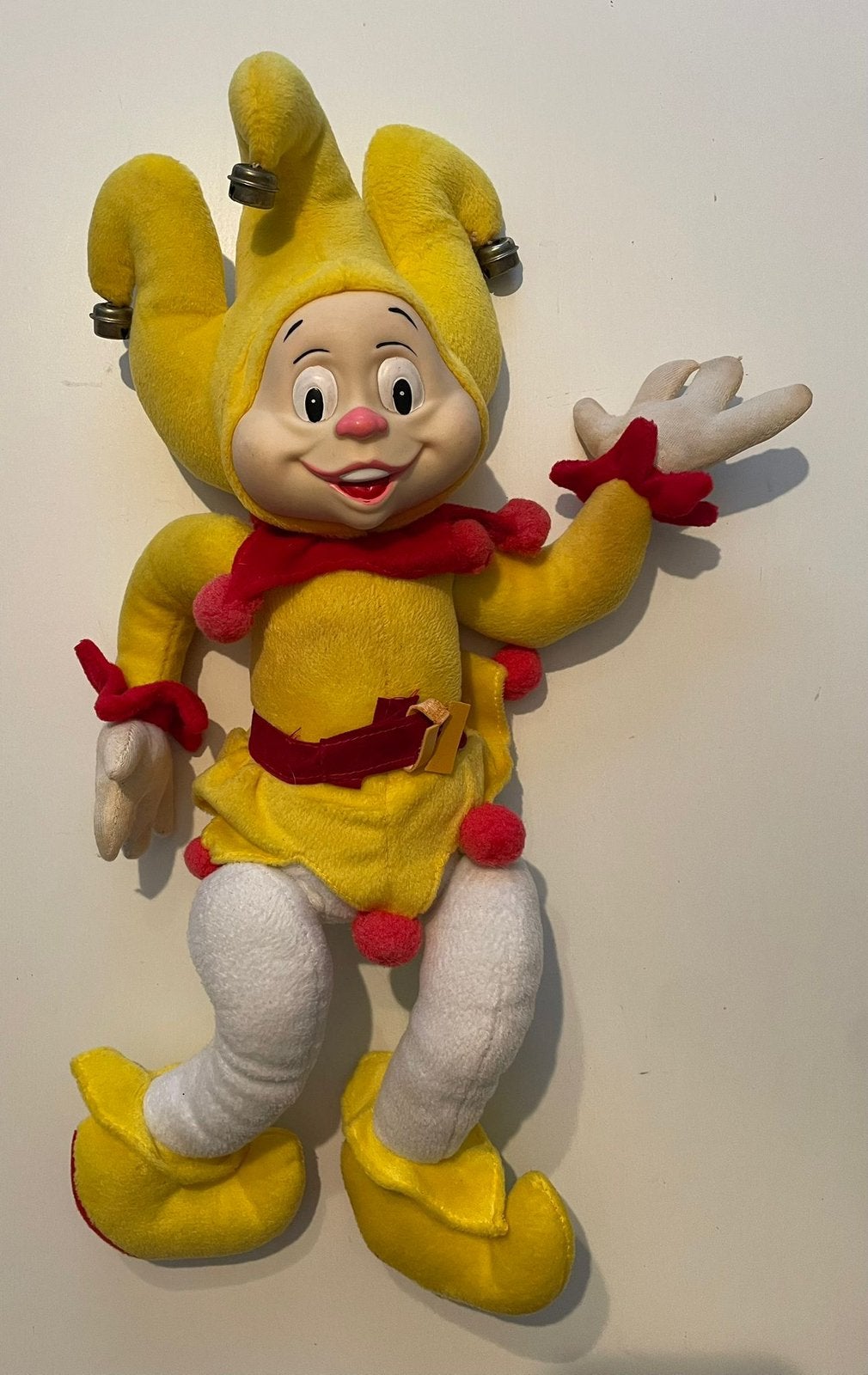 Zeldzame Efteling Pardoes Pop Geel 40 cm Collectors Item!, Ophalen of Verzenden, Zo goed als nieuw, Beeldje of Poppetje