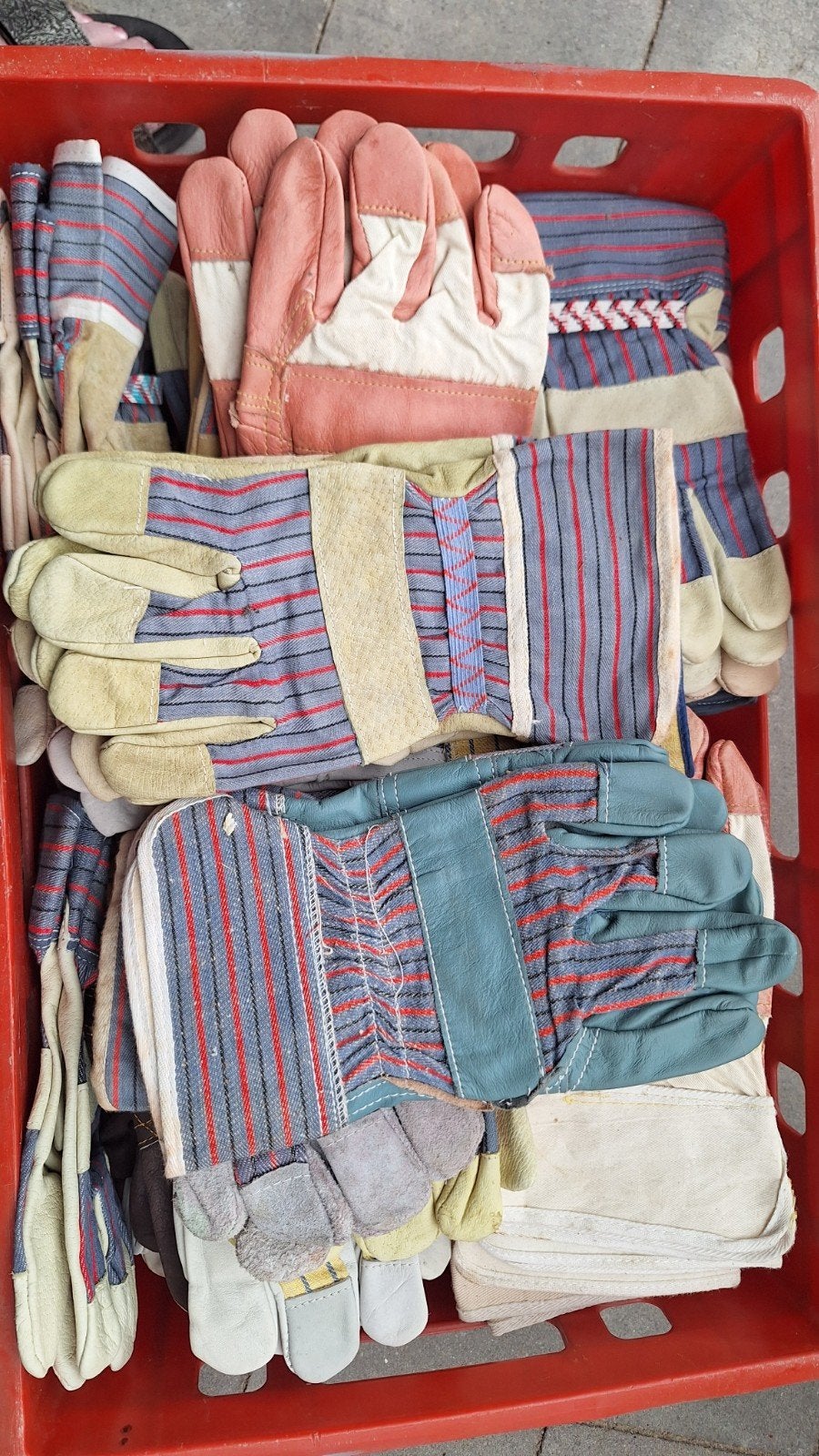 Partij werkhandschoenen - diverse maten en kleuren, Ophalen of Verzenden, Gebruikt
