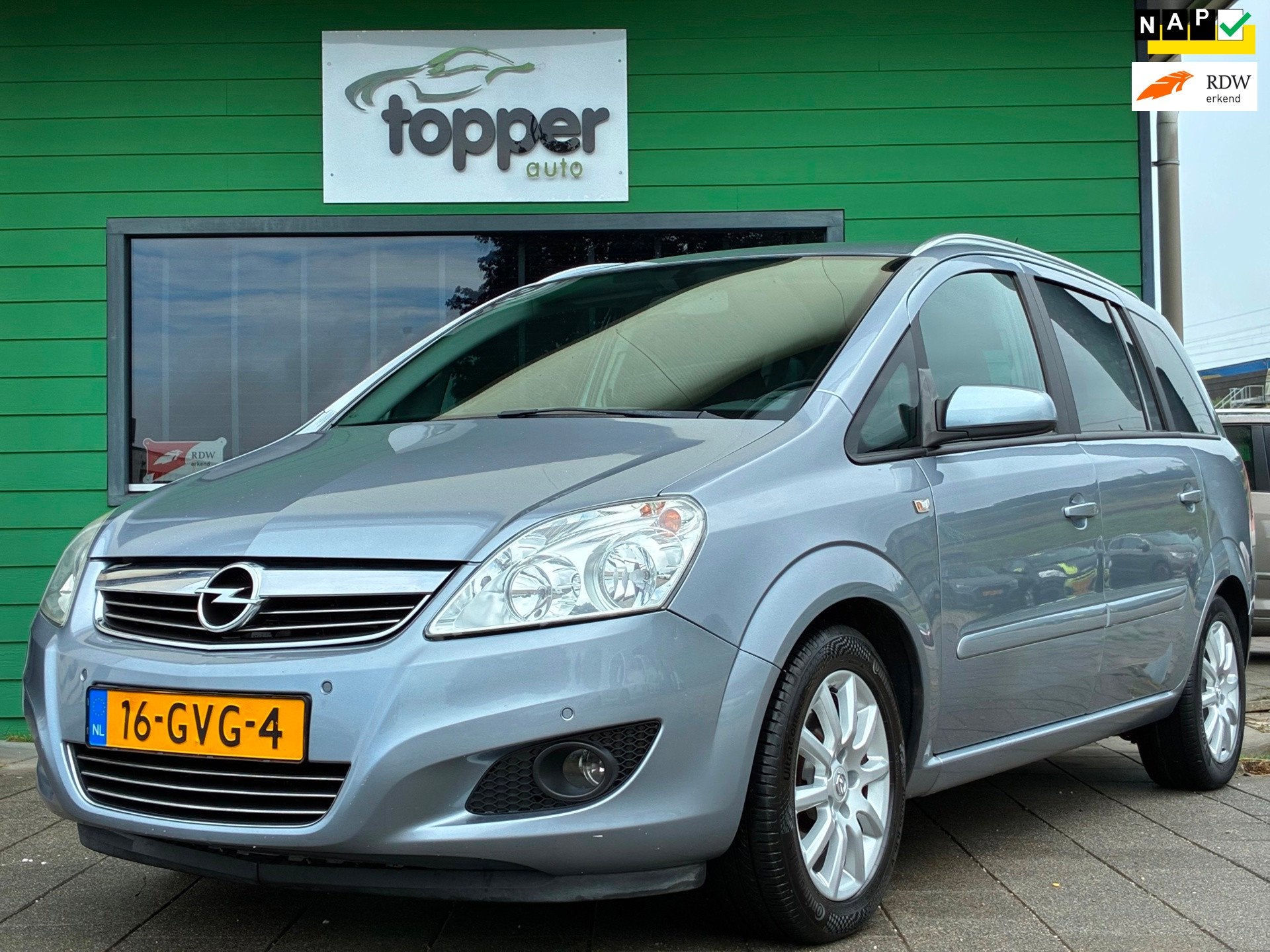 Opel Zafira 2.2 Temptation|2e Eigenaar|Automaat|7. Pers|Navi, Auto's, Gebruikt, 4 cilinders, 150 pk, 7 stoelen