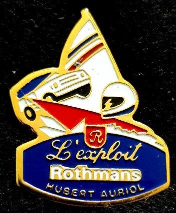 Rothmans L'exploit- HubertAuriol pin, Verzenden, Nieuw, Merk, Speldje of Pin