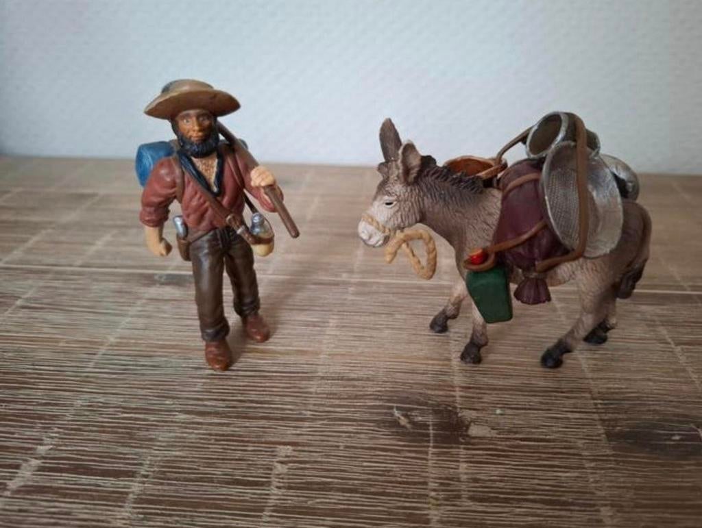 Schleich 70310 goudzoeker met ezel, Ophalen of Verzenden, Zo goed als nieuw