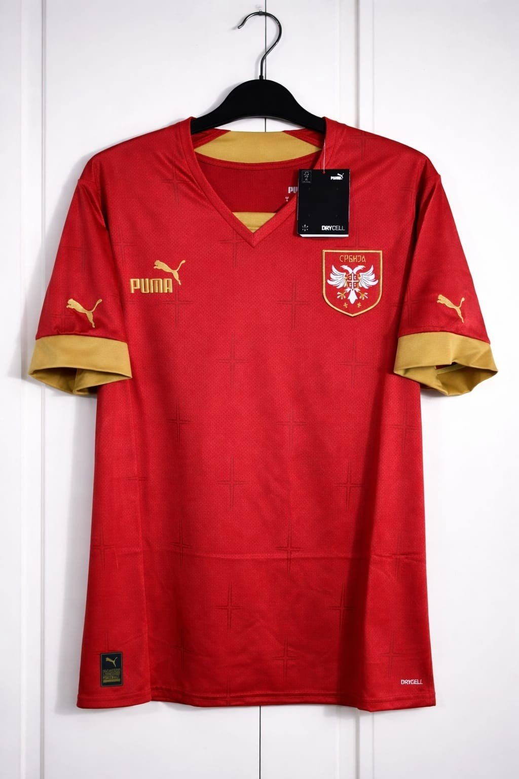 Authentiek thuis voetbalshirt van Servië
Gedragen tijdens he, Maat XL, Ophalen of Verzenden, Nieuw, Shirt