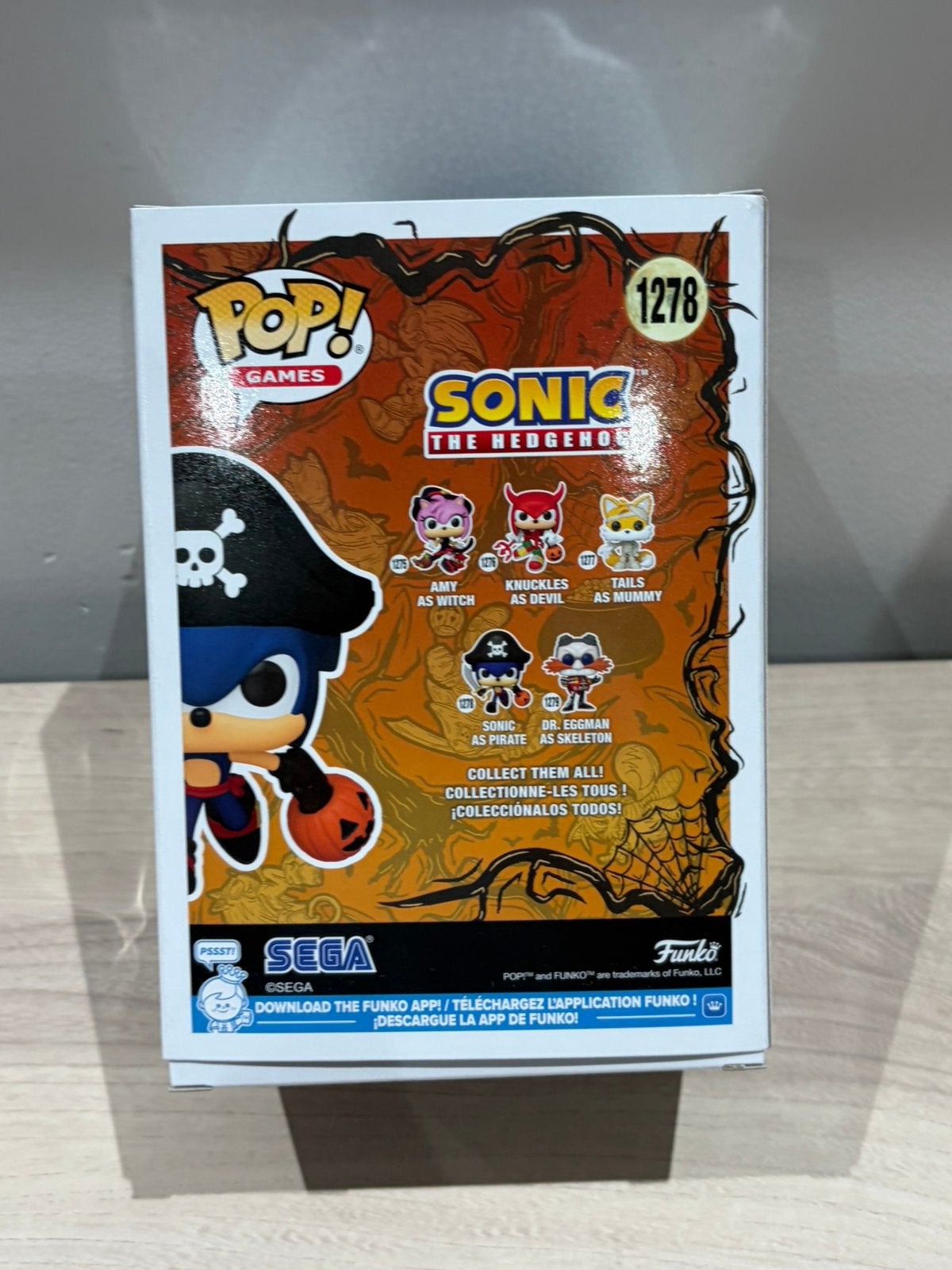 Funko Pop Sonic the Hedgehog 1278 Sonic as Pirate Halloween, Funko Europe, Ophalen of Verzenden, Zo goed als nieuw, 4th floor, 1 Queen Caroline St, London W6 9YN, Verenigd Koninkrijk