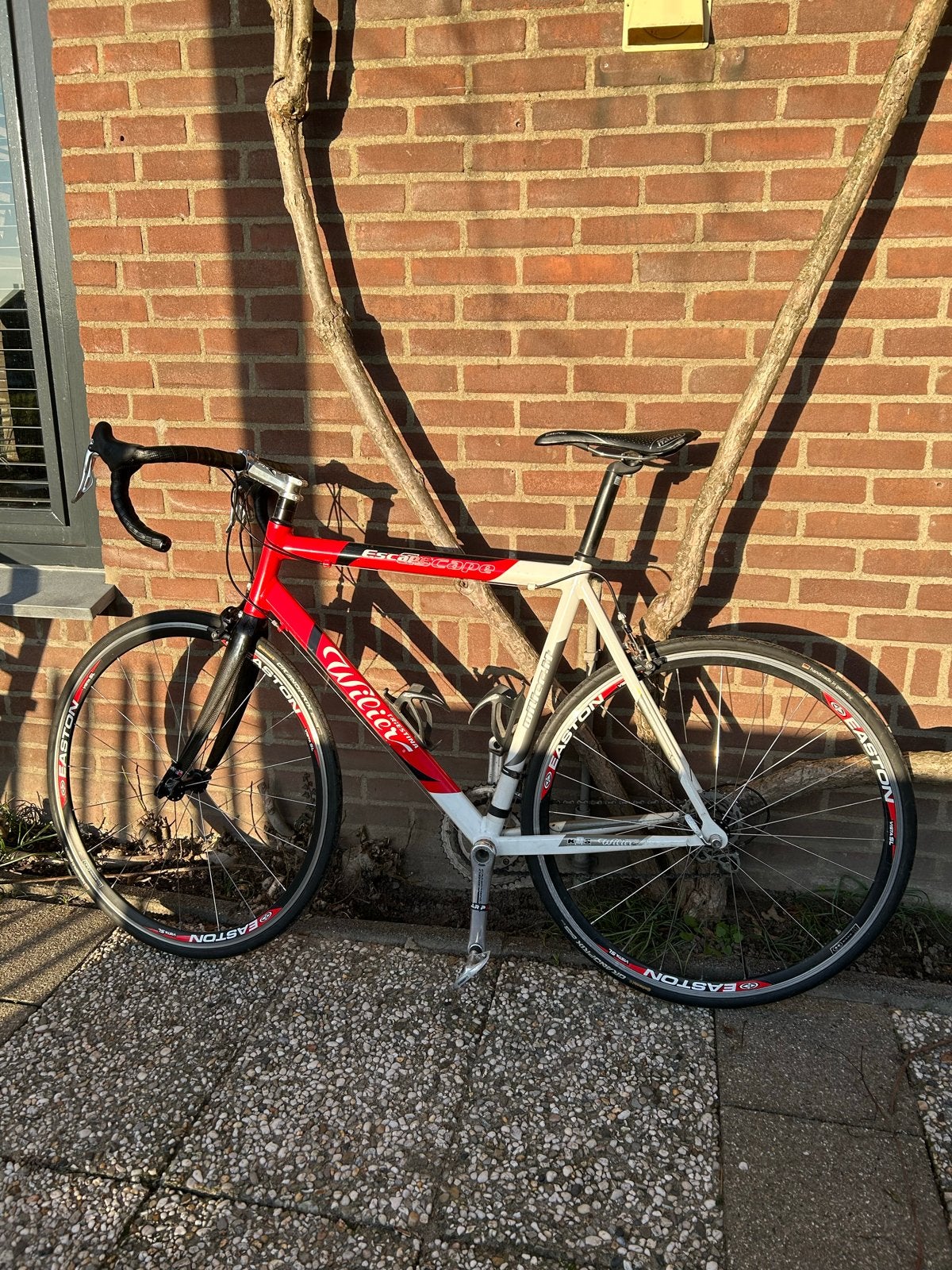 Wilier Triestina racefiets - Rood/Wit, 28 inch, Gebruikt, Aluminium, 15 tot 20 versnellingen