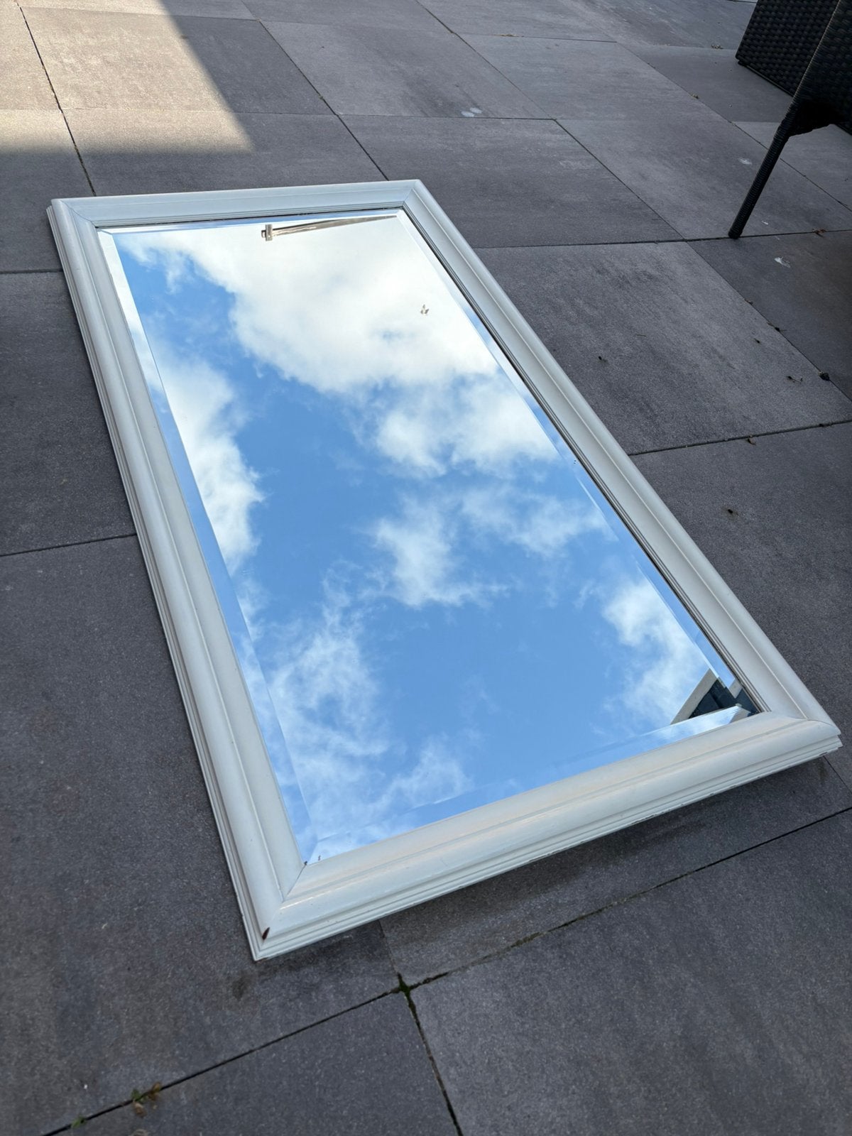 Spiegel met ophang systeem, Ophalen, Gebruikt, Minder dan 80 cm, Glasplaat