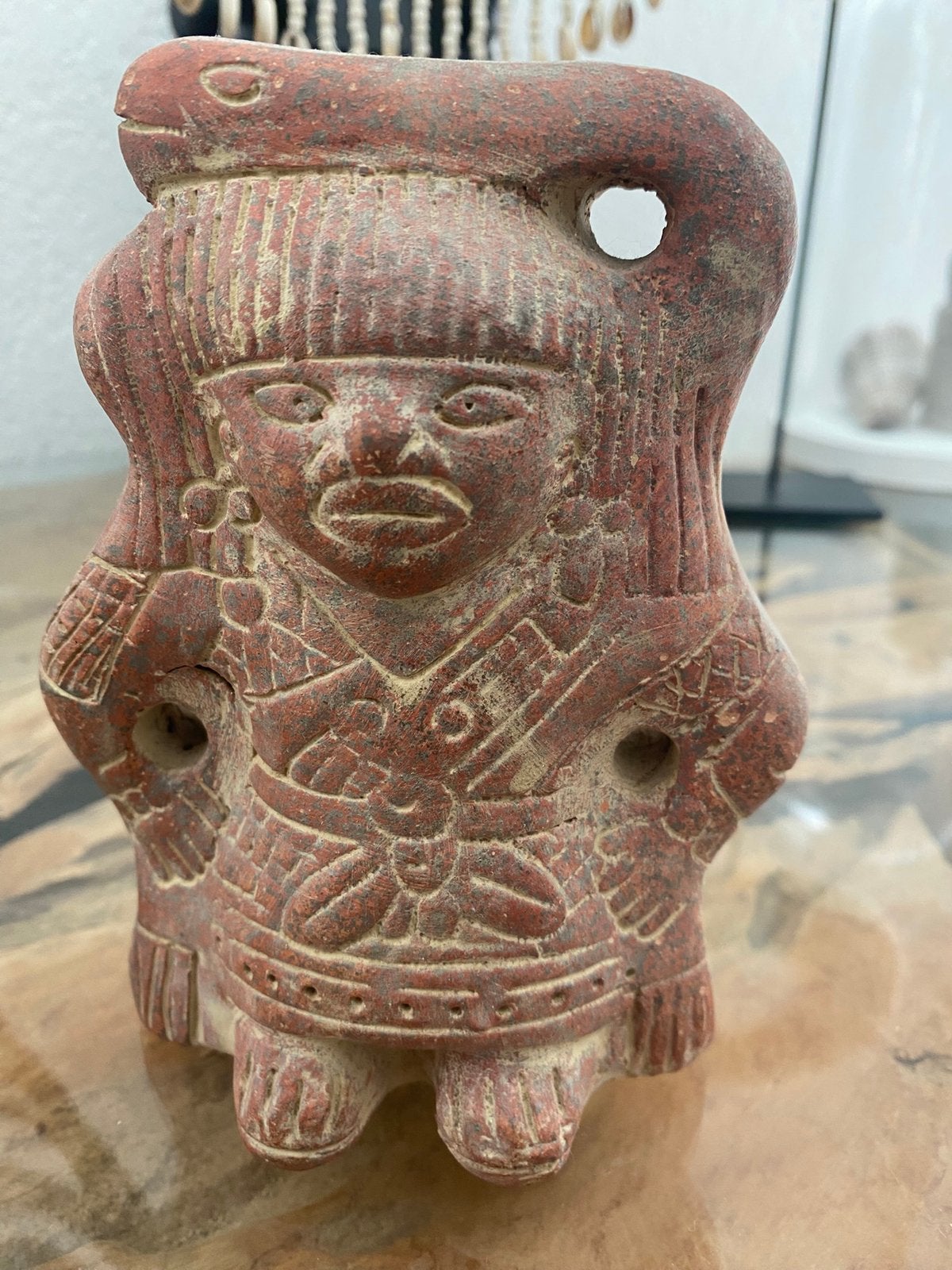 Beeldje mens, aardewerk, Mexico, Ophalen