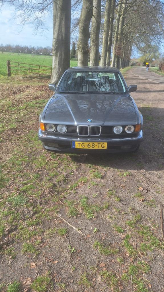 BMW 7-Serie 3.4 I 735 AUT K6 1988 Grijs, Auto's, Automaat, 3430 cc, Origineel Nederlands, Bedrijf