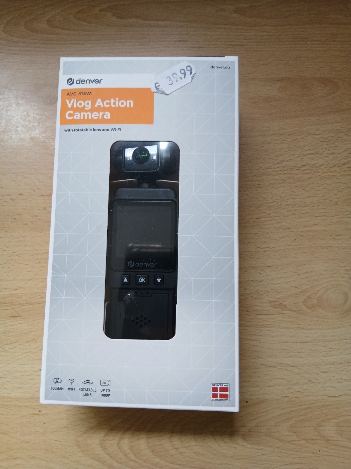 VLOG Action Camera met Wi-Fi (Denver AVC-315WI), Ophalen, Nieuw, Overige merken