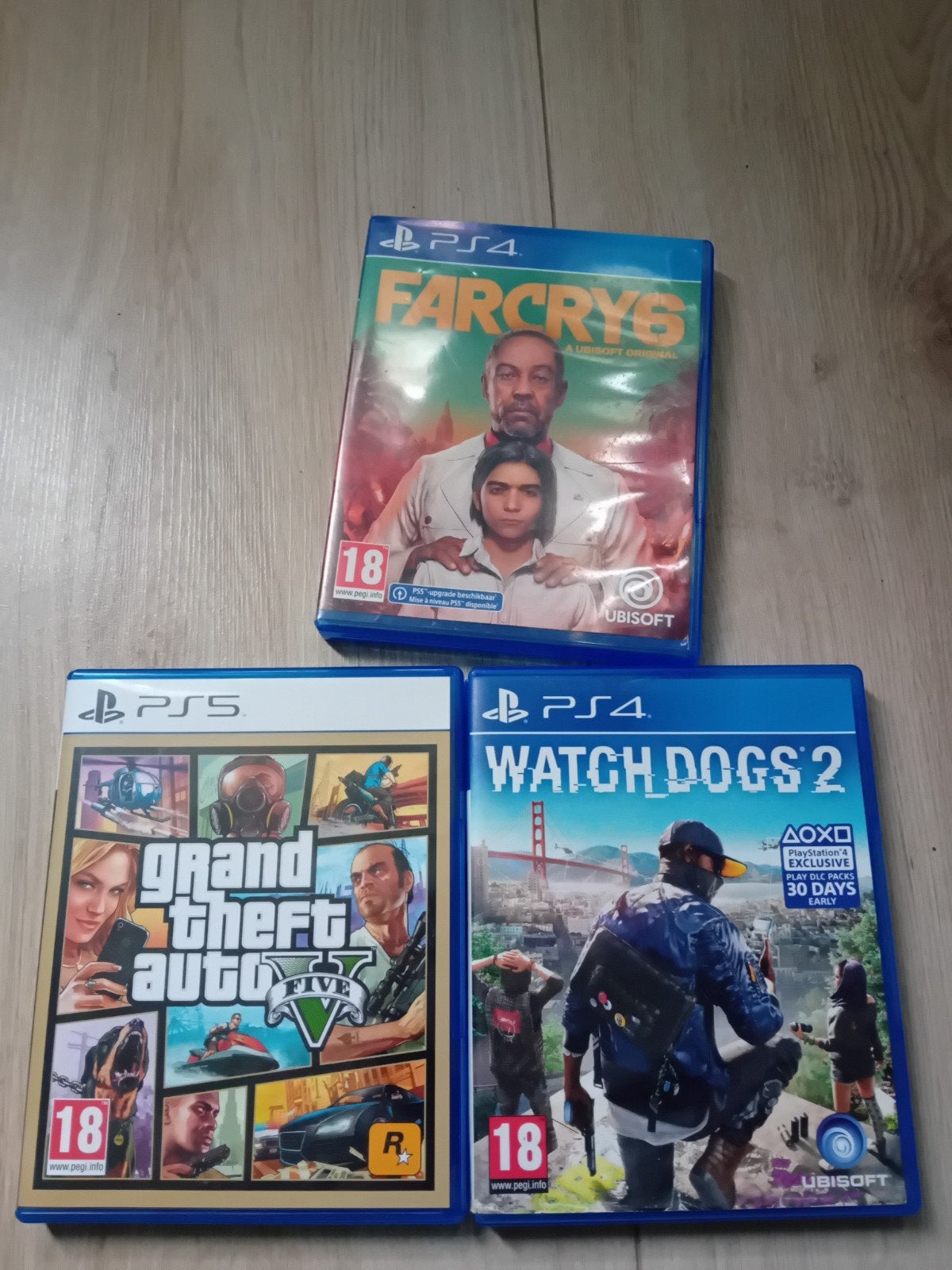 GTA V + FAR CRY  WATCH DOGS 2 – COMPLETE SET – IN TOPS, Vanaf 18 jaar, 1 speler, Zo goed als nieuw, Ophalen