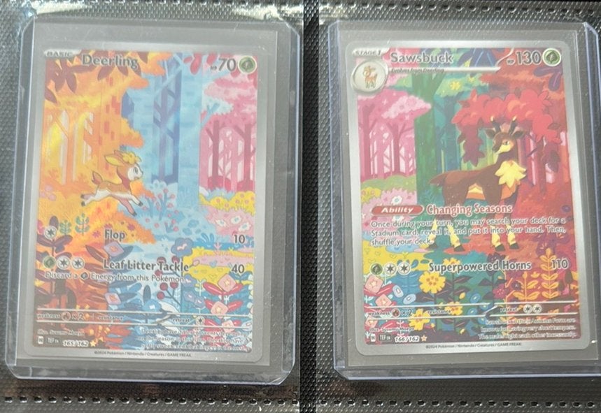 Deerling & Sawsbuck! Pokemon Kaarten!, Ophalen, Zo goed als nieuw