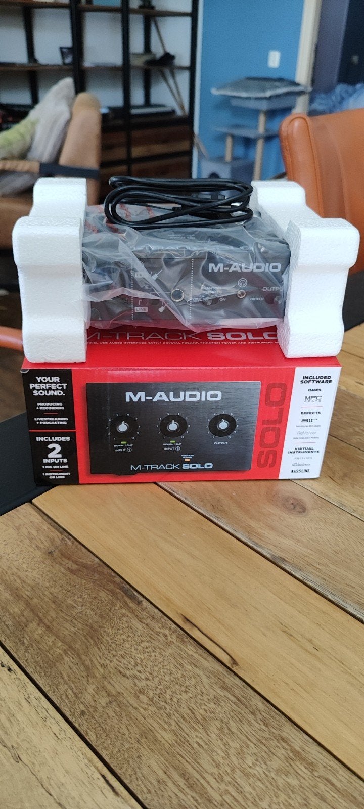 M-Audio M-track Solo audio interface ongebruikt met bon, Ophalen of Verzenden, Nieuw, Audio