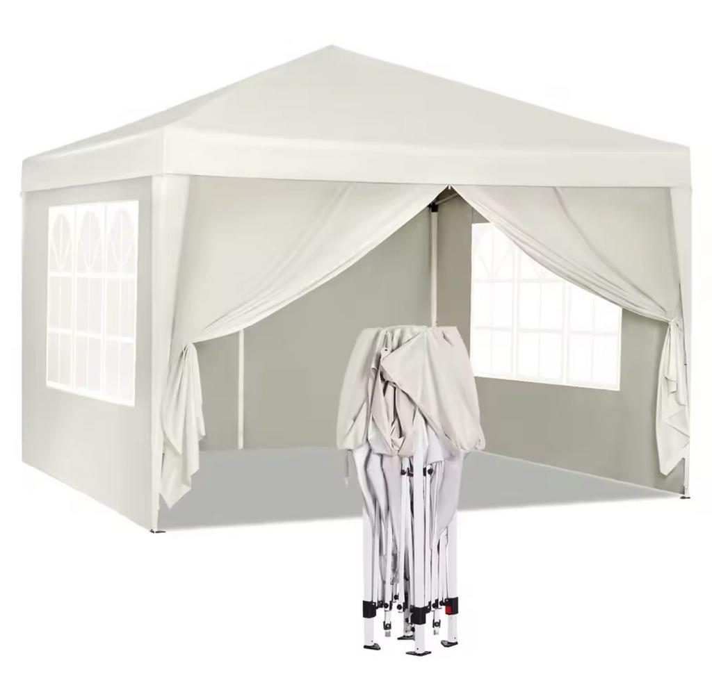 Easy up partytent 3x3 beige, Ophalen of Verzenden, Nieuw, Minder dan 5 meter