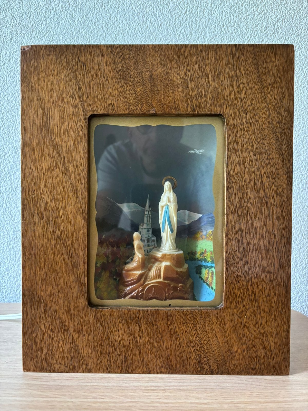 * Vintage diorama met verlichting *, Antiek en Kunst, Ophalen of Verzenden