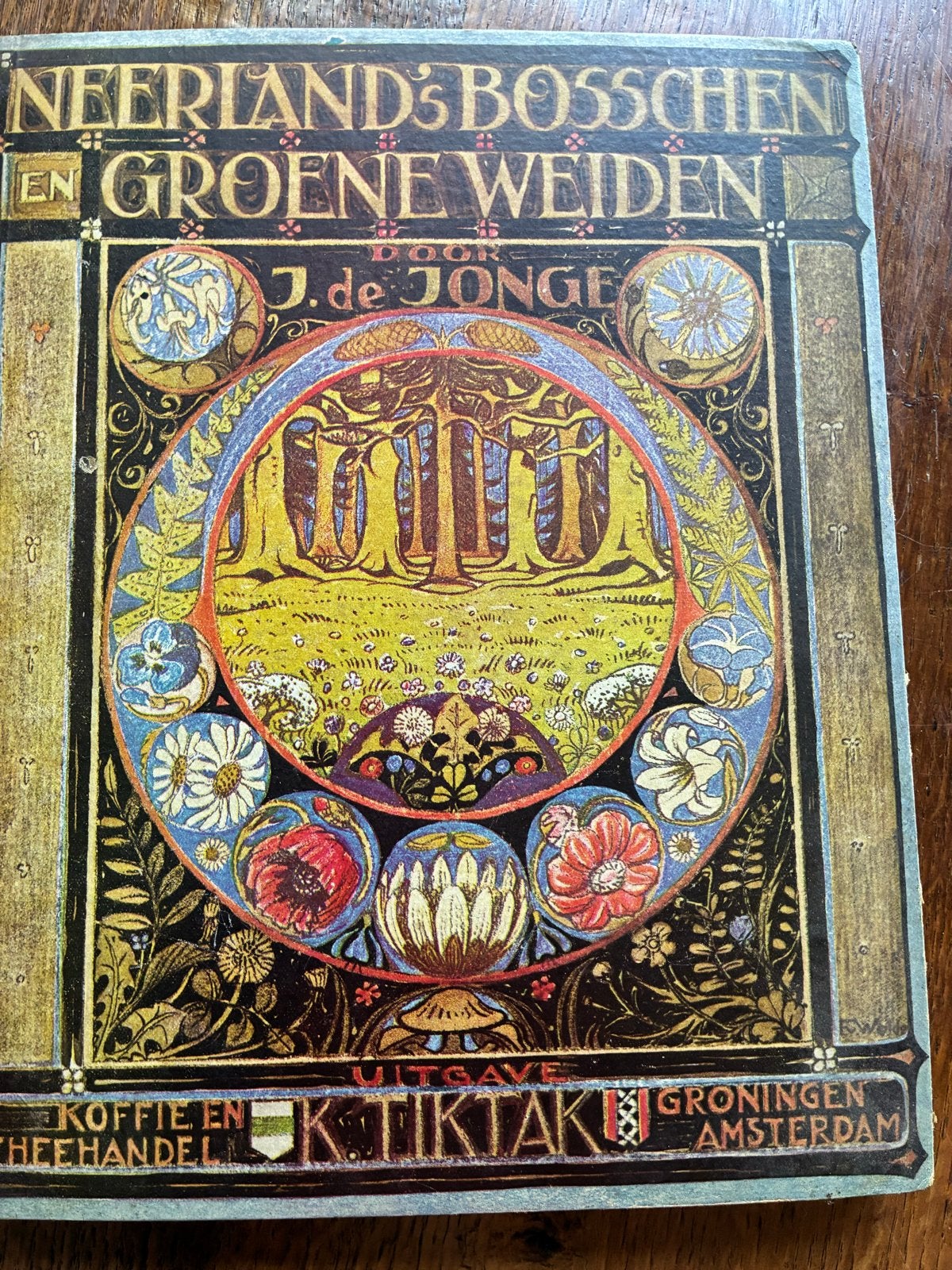 Neerlands Bosschen en Groene Weiden - J. de Jonge (1928), Boeken, Ophalen of Verzenden, Gelezen, Bloemen, Planten en Bomen