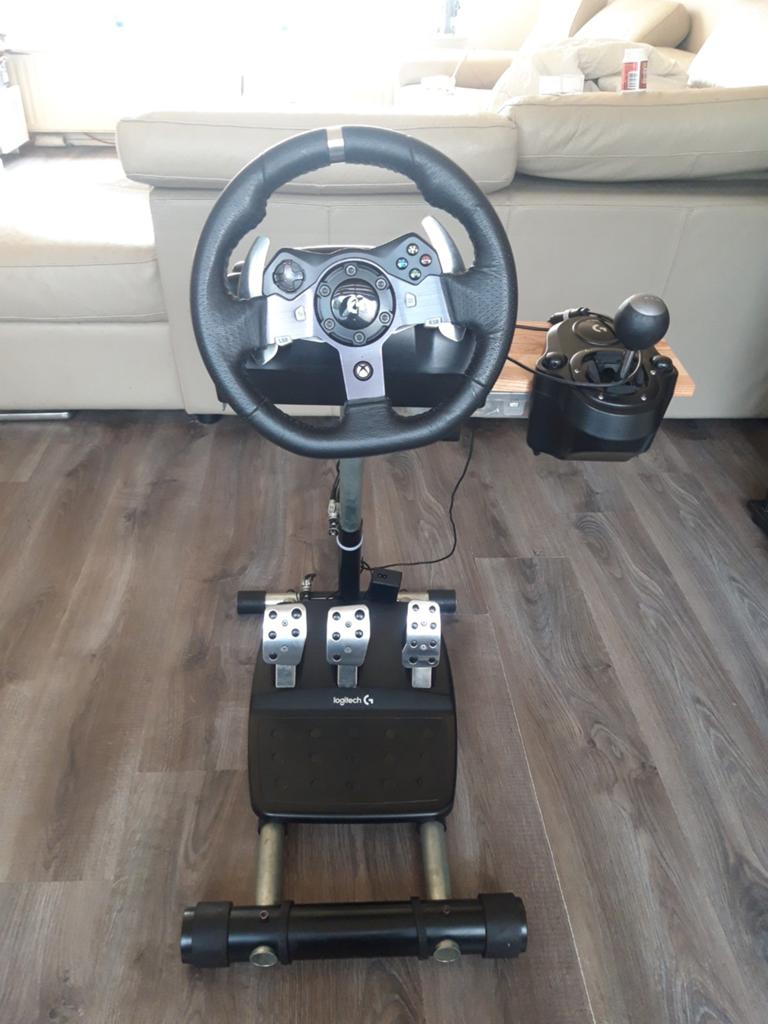 Logitech Racestuur + Shifter + Pedalen + Standaard, Racestuur, Xbox, Ophalen of Verzenden, Zo goed als nieuw