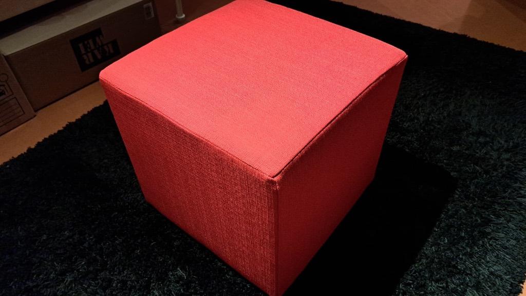 Poef, Huis en Inrichting, Banken | Voetenbanken en Poefen, Ophalen, Minder dan 50 cm, Vierkant, Minder dan 50 cm