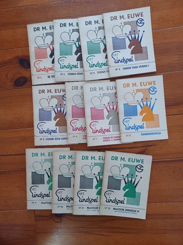 SCHAAKBOEKEN. EUWE DEELTJES. 1E DRUK, Ophalen of Verzenden, Minder dan 500 stukjes, Gebruikt, Schaken