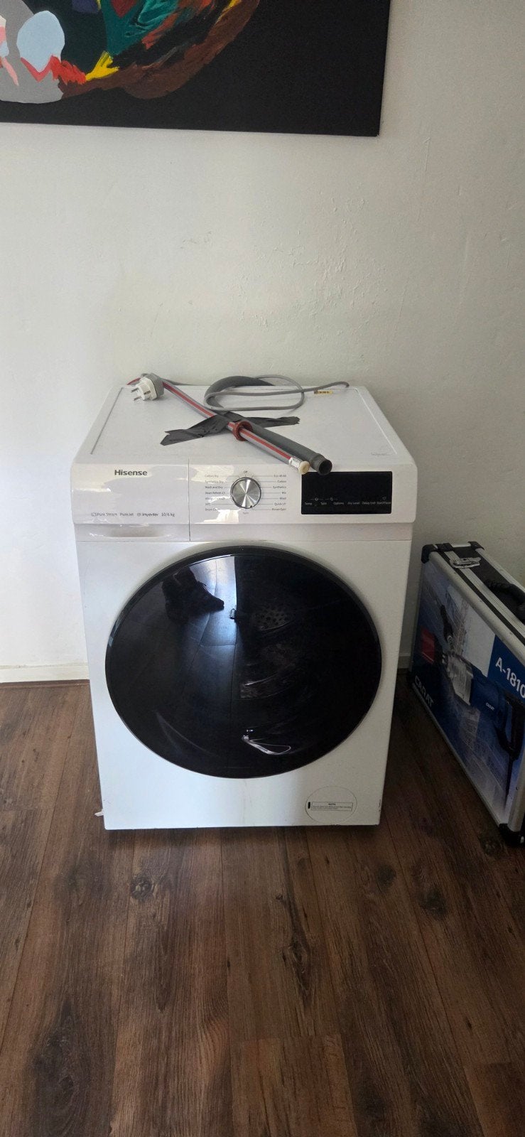 Hisense WDQA1014EVJM Was-droogcombinatie 10kg/6kg 1400T, Ophalen of Verzenden