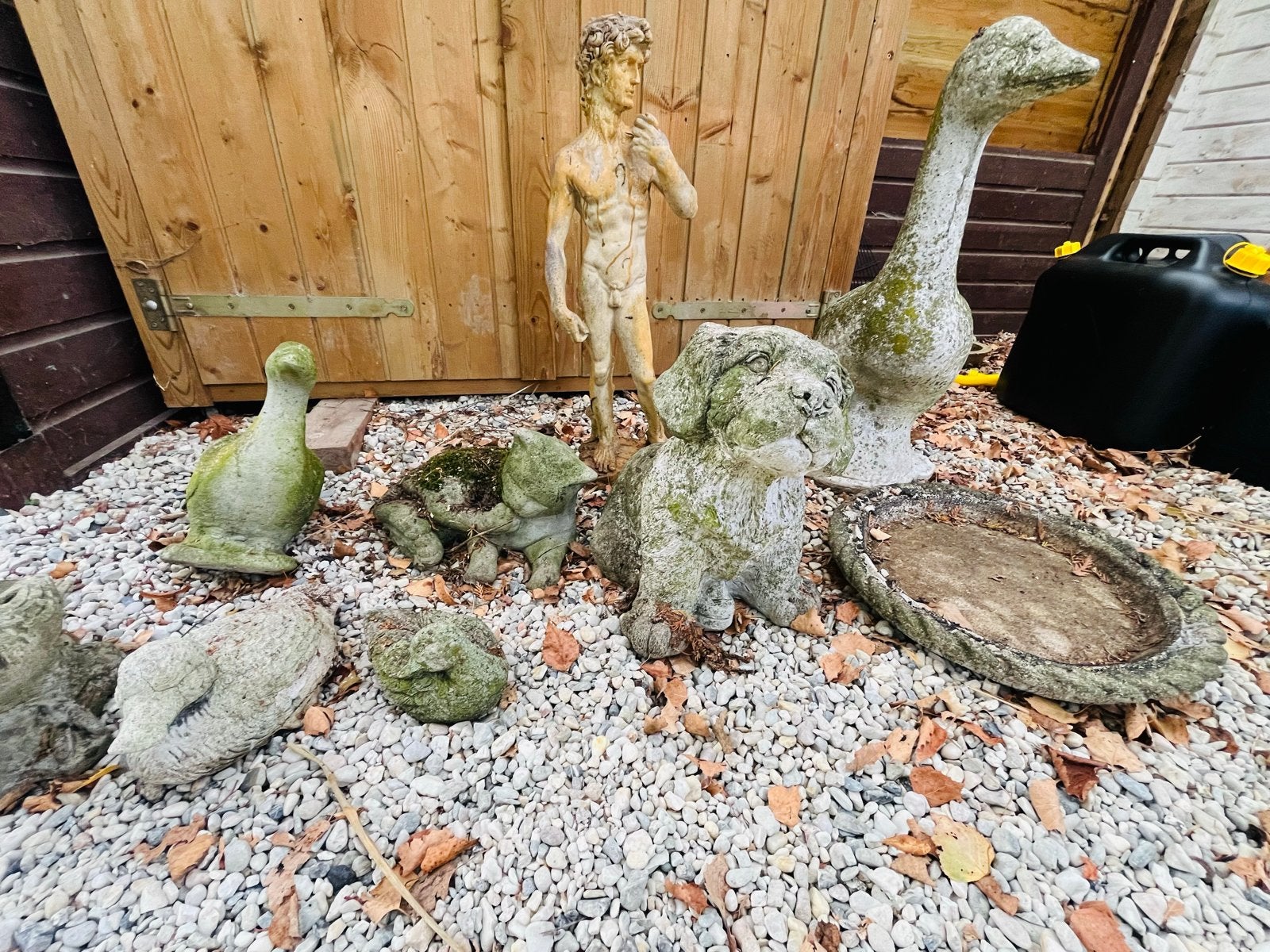 Diverse stenen tuinbeelden, Tuin en Terras, Ophalen, Gebruikt, Beton, Overige typen
