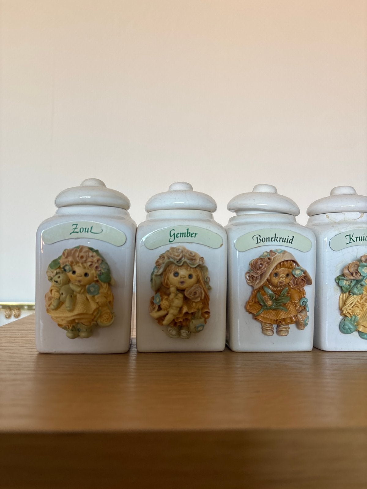 Vintage Goldina Art-Collection Kruidenpotjes Tjitske van Nus, Ophalen of Verzenden