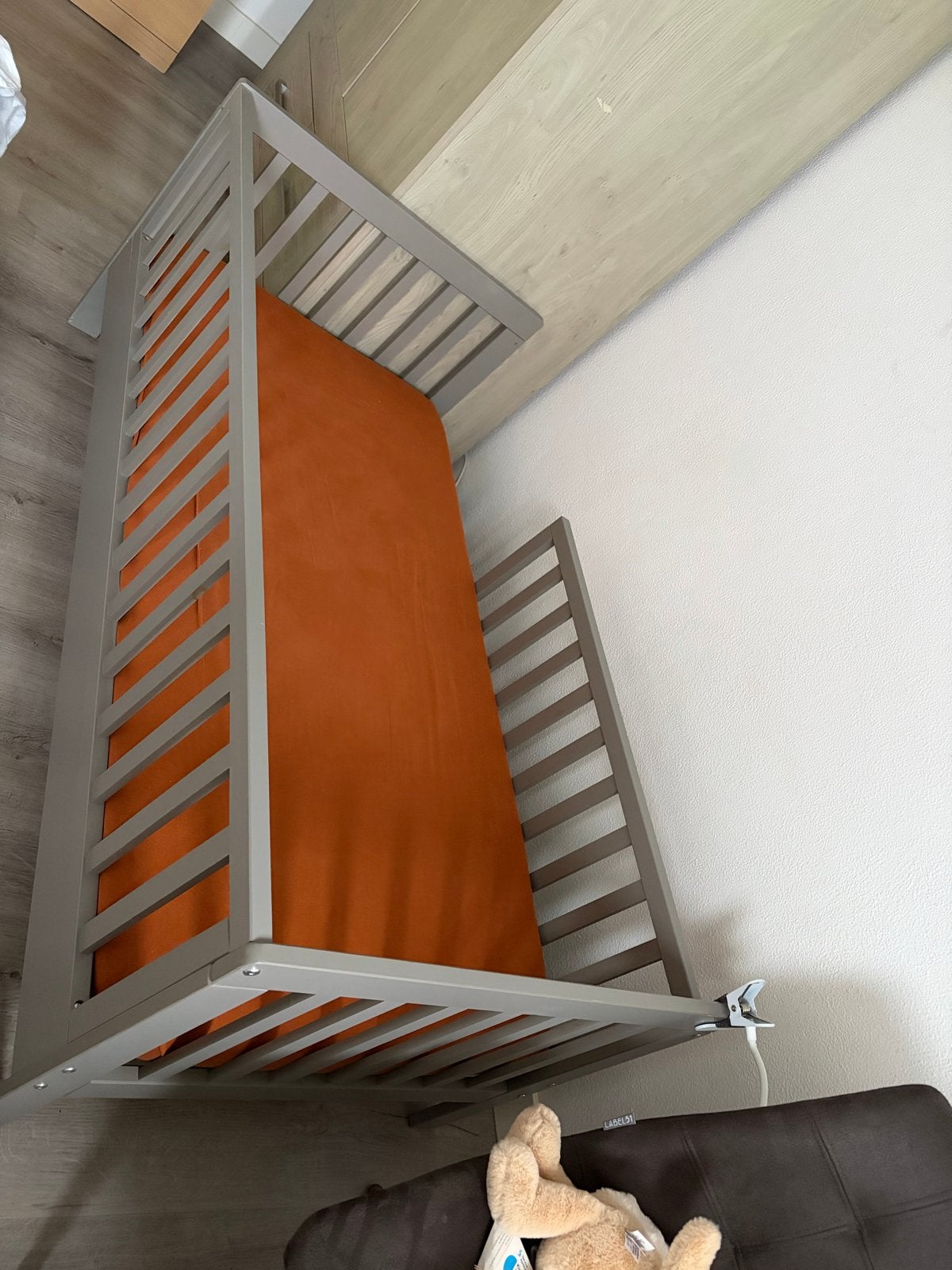 Babybedje met matras, beddengoed en matrashoes (70x140), Ophalen, Gebruikt, 70 tot 85 cm, 140 tot 160 cm