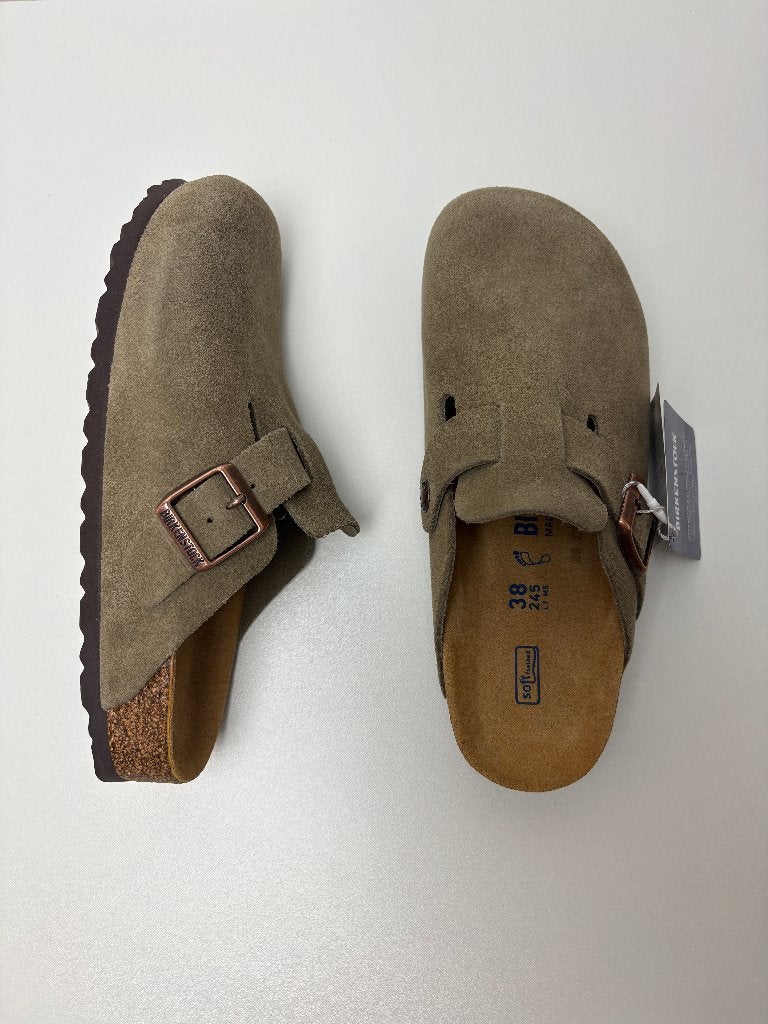 Birkenstock Boston Taupe EU 38, Overige kleuren, Verzenden, Nieuw, Sandalen of Muiltjes