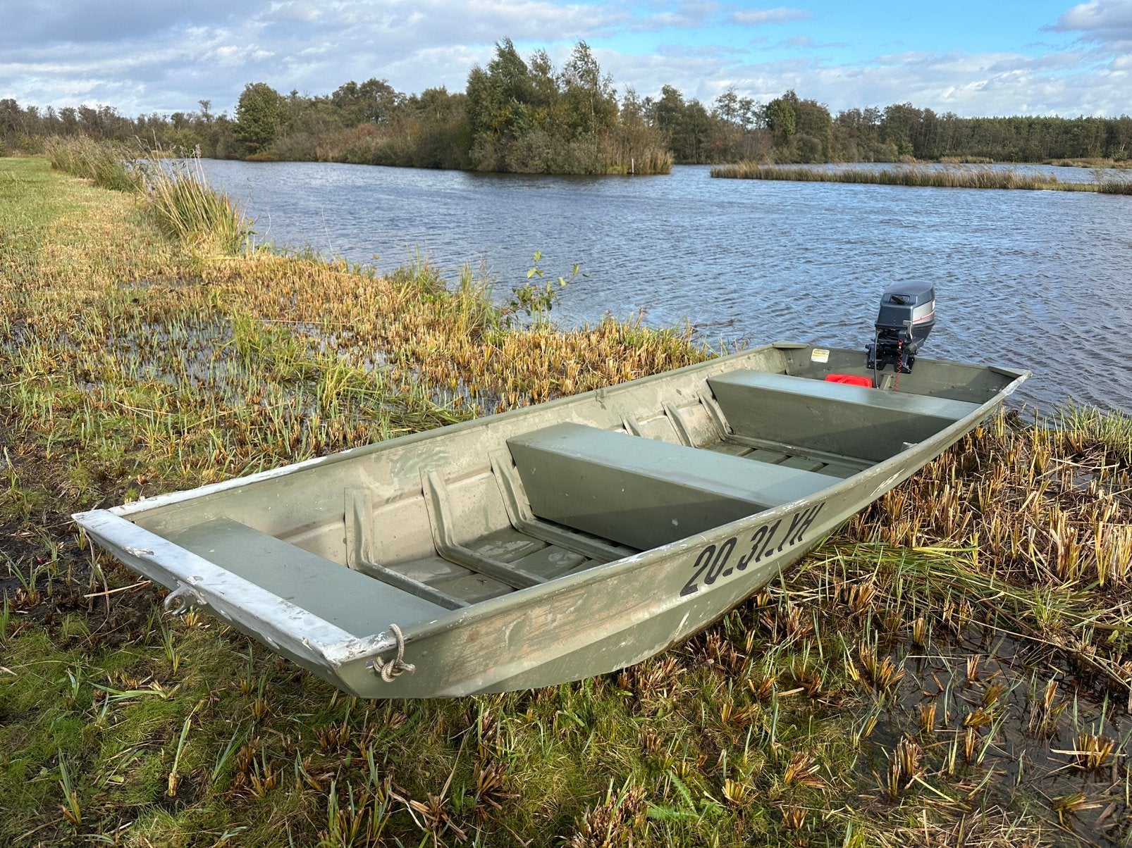 Sylvan 1436J aluminium boot / platbodem 4,27 meter, Ophalen, Gebruikt, 4 m, Aluminium