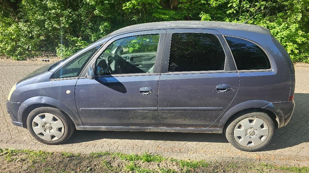Opel Meriva 1.6 16V 77KW 2006 Grijs, Auto's, Voorwielaandrijving, Zwart, 4 cilinders, Blauw