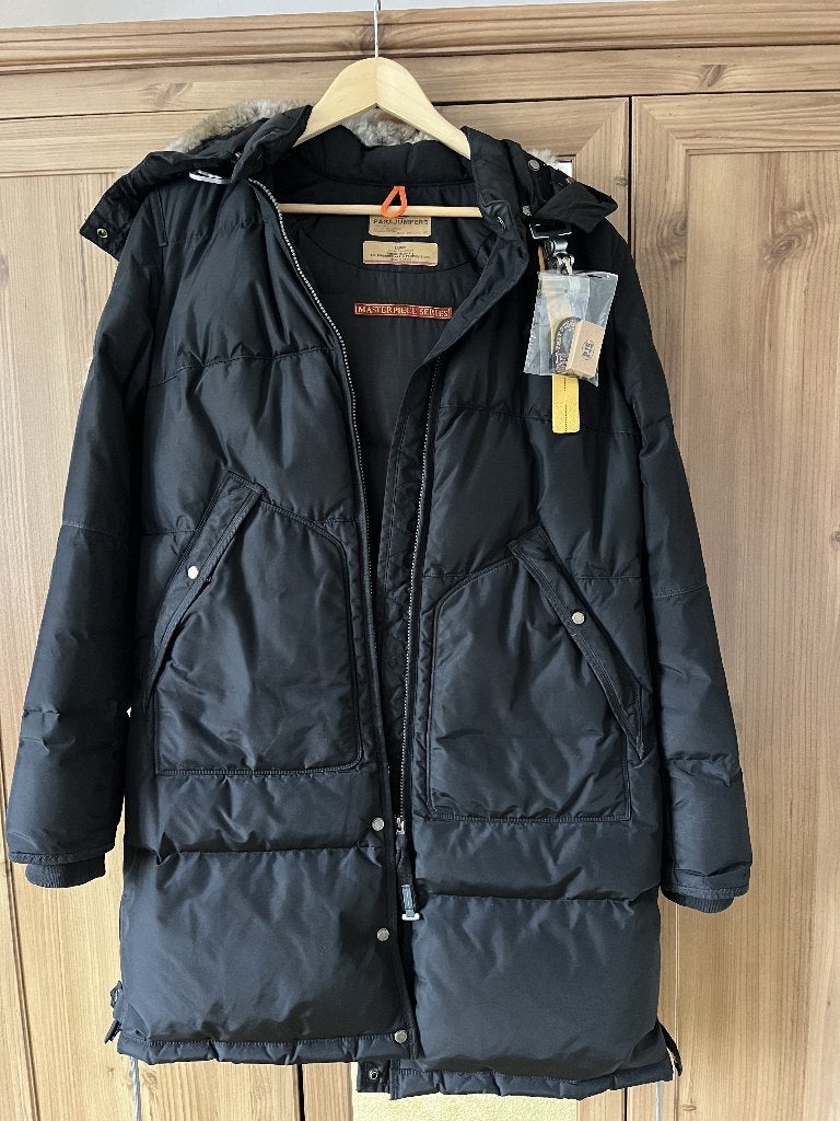 Zwarte dames winterjas Parajumpers Long Bear, maat L, Kleding | Dames, Ophalen, Zwart, Maat 42/44 (L), Parajumpers