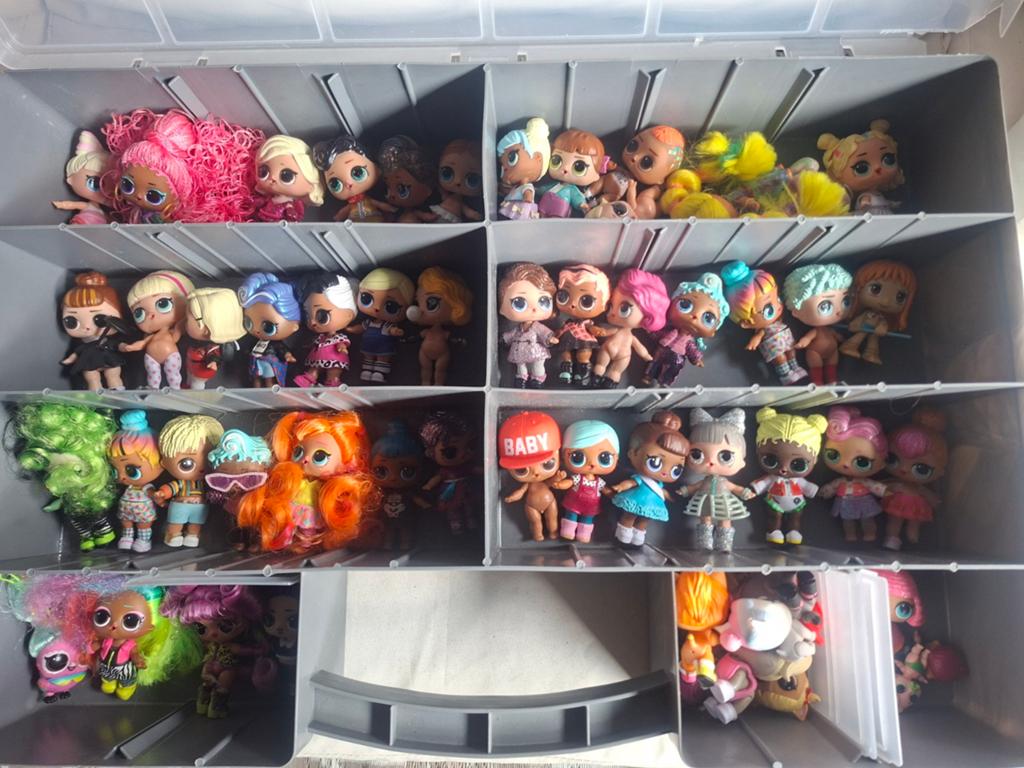 Grote collectie 59 stuk L.O.L  poppen en accessoires, Kinderen en Baby's, Speelgoed | Poppen, Ophalen of Verzenden, Gebruikt, Overige typen