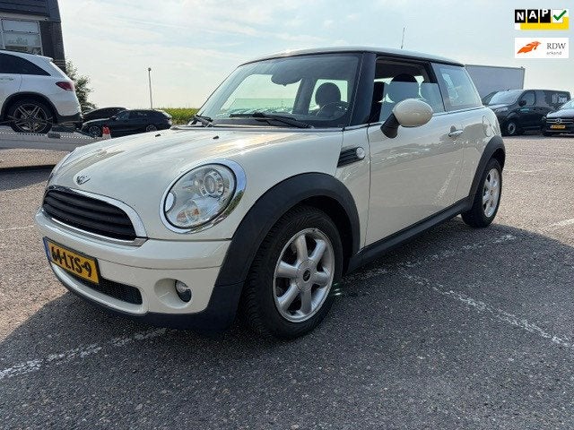 Mini 3-Deurs 1.6 One MINIMALIST Business Line, Auto's, Mini, Voorwielaandrijving, Euro 5, Stof, Zwart