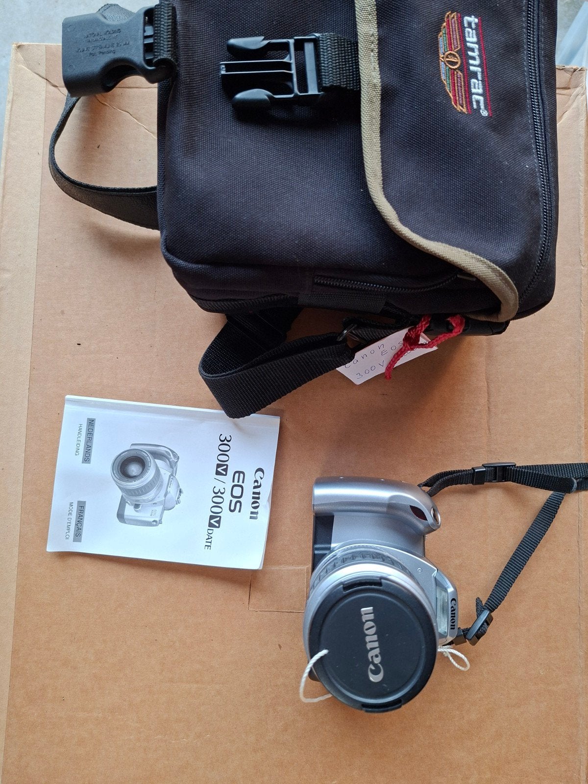 Canon EOS 300/3000N/EF Spiegelreflexcamera met Tas, Audio, Tv en Foto, Fotocamera's Analoog, Ophalen of Verzenden, Gebruikt, Spiegelreflex