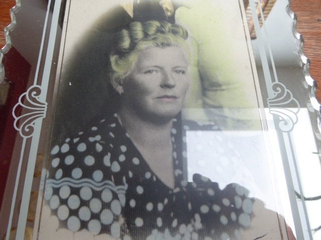 2 art deco fotolijsten spiegelglas, Ophalen of Verzenden