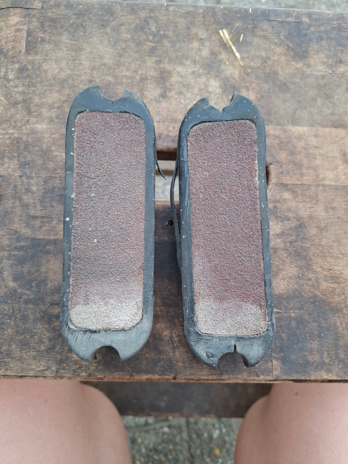 Stijgbeugelblokjes met antisliplaag - 120mm, Ophalen of Verzenden, Gebruikt