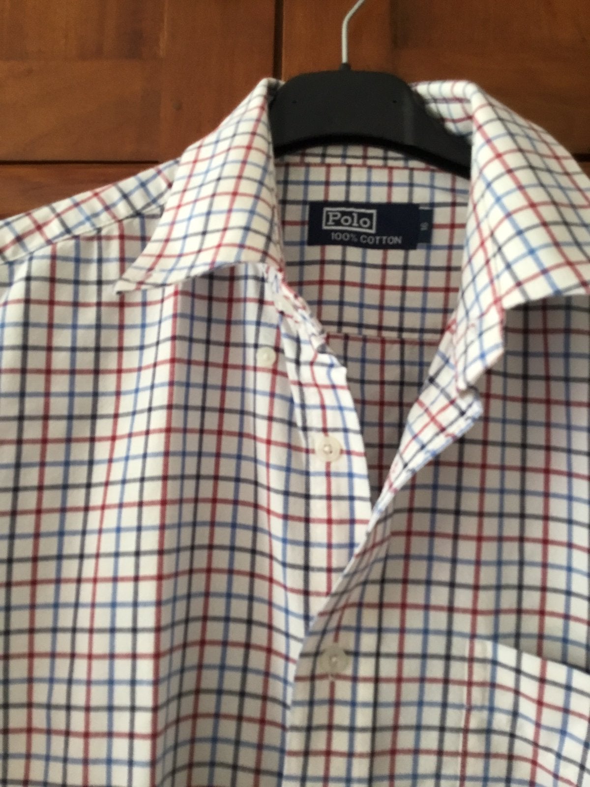 POLO herenoverhemd met korte mouw, maat L, Ophalen of Verzenden, Zo goed als nieuw, Blauw, Halswijdte 41/42 (L)