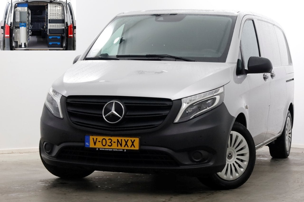 Mercedes-Benz Vito 114 CDI 136pk Compact 9G Automaat 2x Schu, Dealer onderhouden, Gebruikt, 4 cilinders, 2000 kg