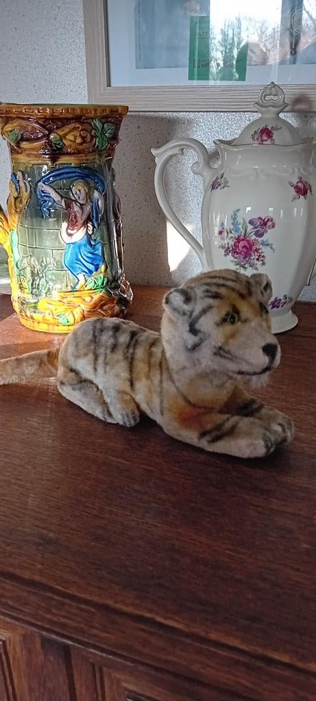 Oude knuffel, tijger., Ophalen of Verzenden