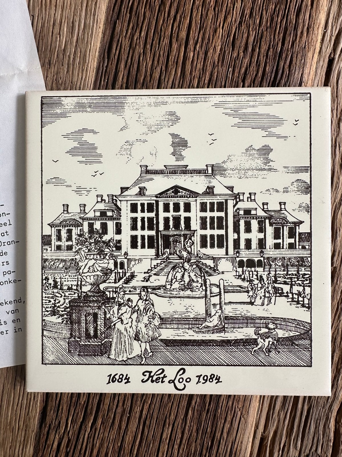 Herinneringstegel Paleis Het Loo 1684-1984 Mosa, Ophalen of Verzenden, Gebruikt