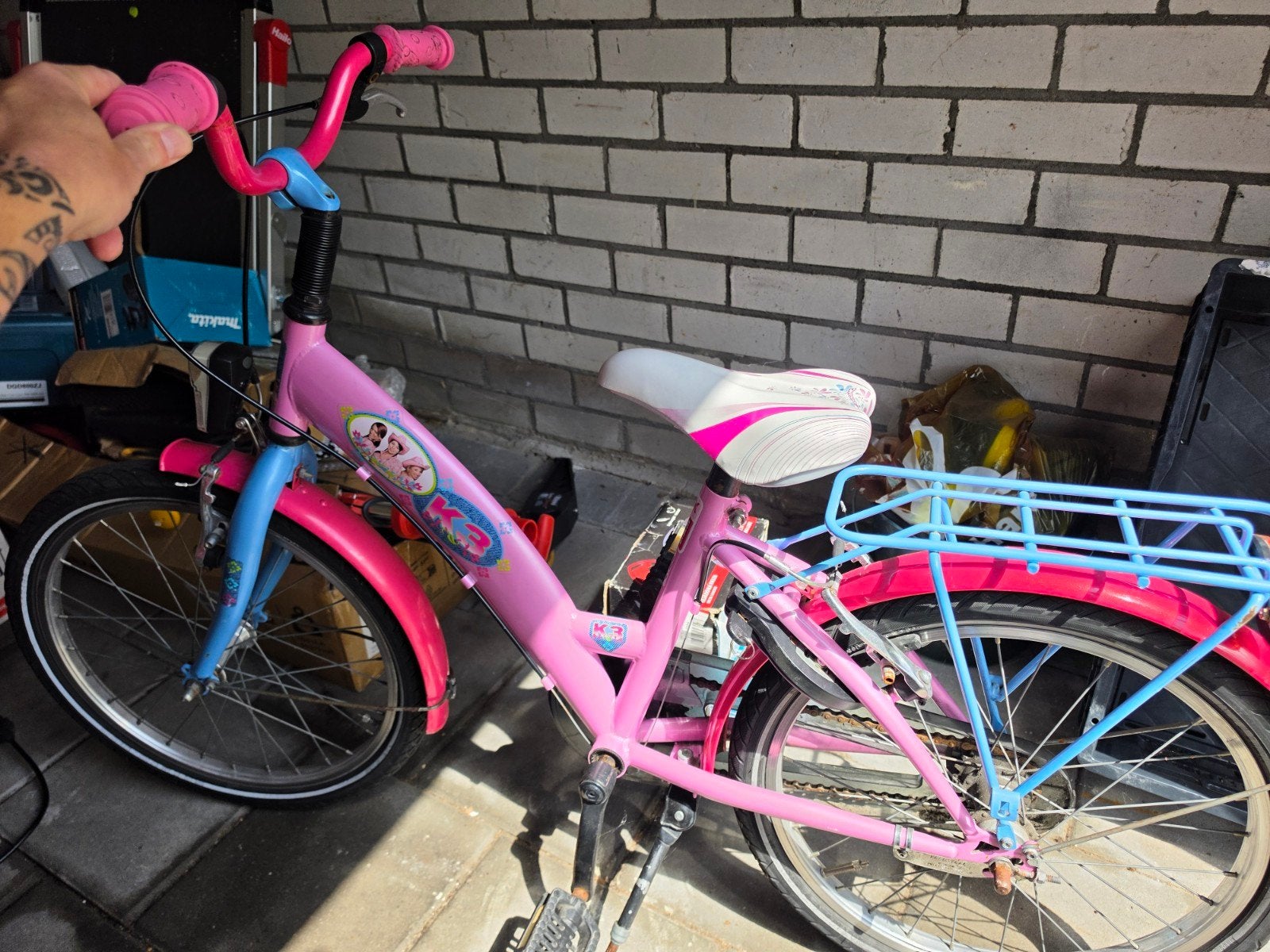 K3 Kinderfiets Roze - 20 inch, Fietsen en Brommers, Fietsen | Kinderfietsjes, Gebruikt, 20 inch of meer, Velgrem, Ophalen of Verzenden