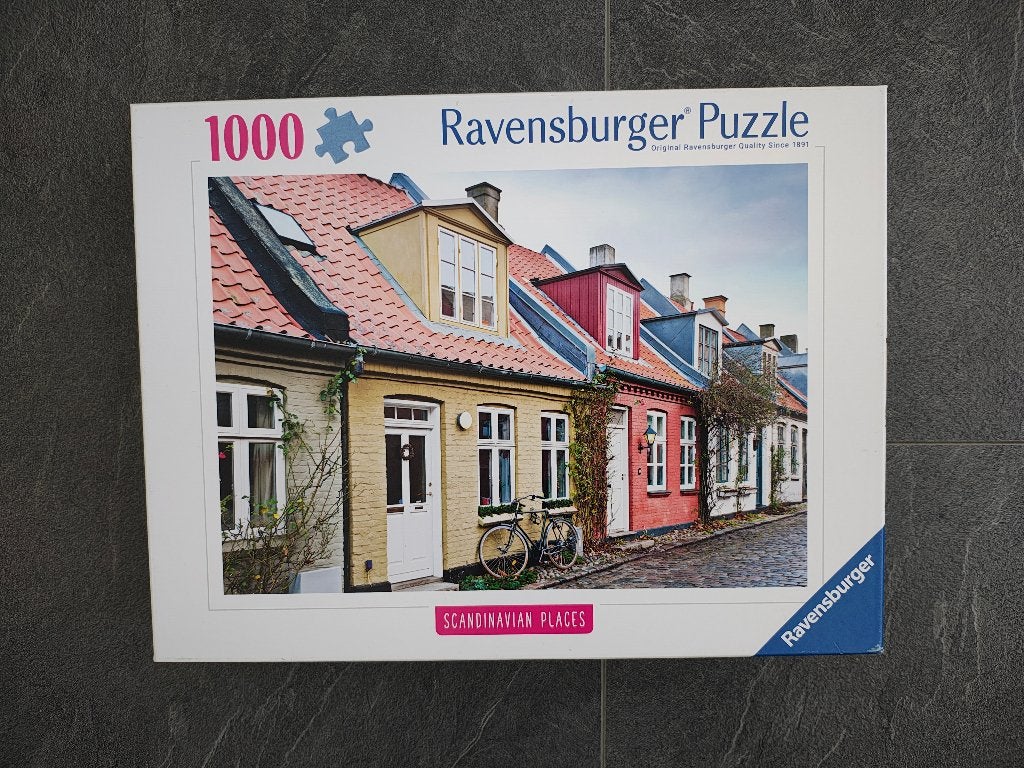 Ravensburger puzzel Aarhus (1000 stukjes), Hobby en Vrije tijd, Denksport en Puzzels, Ophalen, 500 t/m 1500 stukjes, Zo goed als nieuw